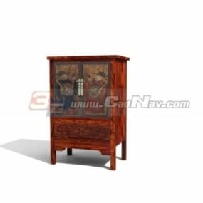 Chinese Painting Cabinet Furniture 3d model