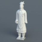 De Chinese Militair van het Standbeeld Qin Dynasty Terracotta