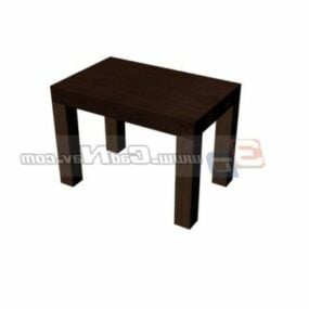 Nábytek Čínská čtvercová dřevěná stolička 3D model