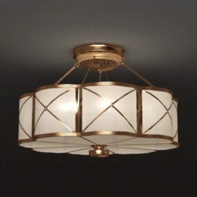 Living Room Chinese Style Ceiling Lamp 3d model