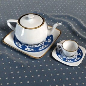 Kitchen Chinese Tea Set 3d model