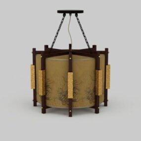 Modelo 3D de iluminação pendente antiga de estilo tradicional chinês