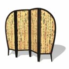 Asiatische Kalligraphie-Schirm-Möbel