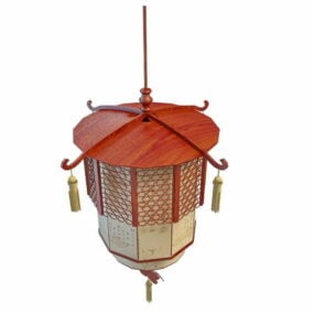Chinese Lantern Antique Pendant Light 3d model