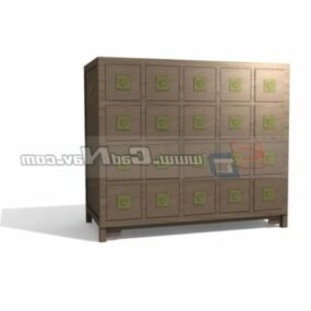 Chinese Bedroom Cabinet 3d model