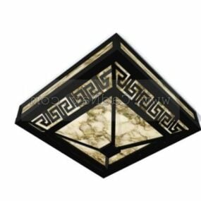Chinese Antique Square Ceiling Lamp 3d model
