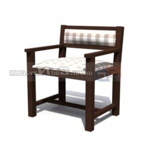 Čínská stará dřevěná židle 3D model