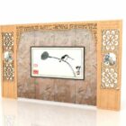 Chinese Decor Style Accent Wall