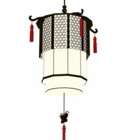 3д модель освещения китайского дворцового фонаря