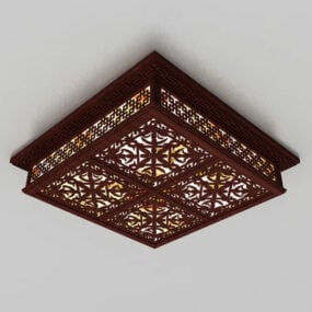 3д модель потолочного светильника в китайском традиционном стиле