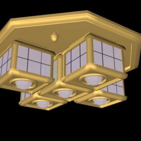 Chinese Antique Classical Ceiling Light 3d model