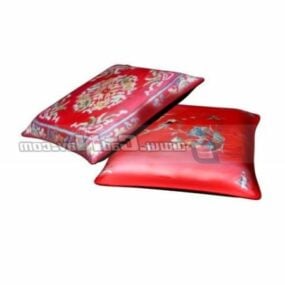 Vintage Chinese Throw Pillow 3d model