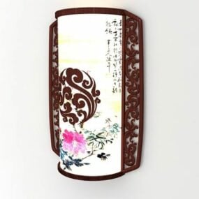 Chinese Decorative Wall Sconce 3d model