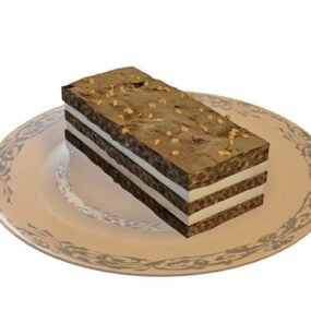 3д модель пищевого шоколадного торта