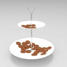Choklad desserter mat 3d-modell