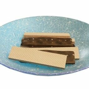 Chocolate Wafers Food 3d model