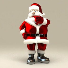 مدل سه بعدی شخصیت بابانوئل کریسمس