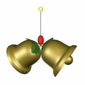 Christmas Golden Bells 3d model