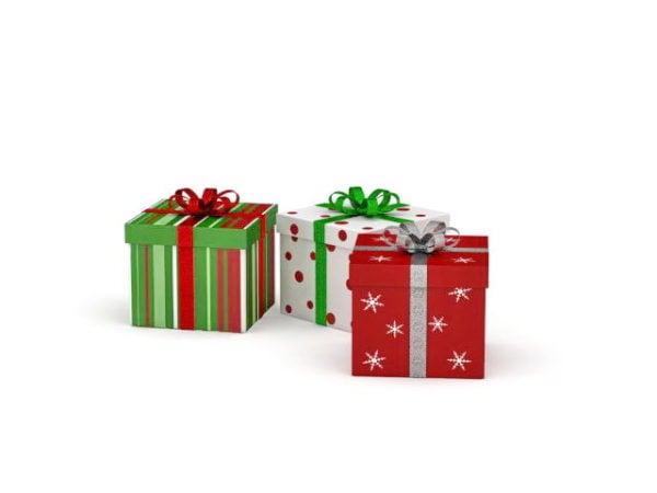 Kerstvakantie geschenkdozen