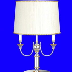 Lámpara de mesa cromada vintage modelo 3d