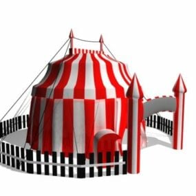 Namiot cyrkowy na świeżym powietrzu Model 3D