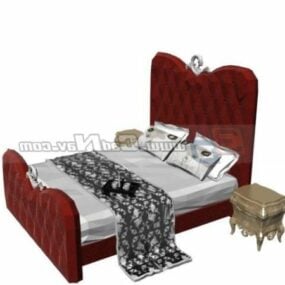 Classic Style French Bed 3d model