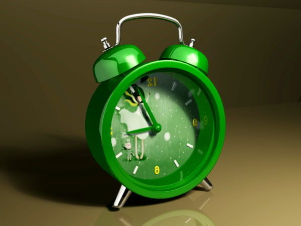 Kid Green Alarm Clock
