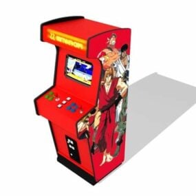 Klassieke arcademachine in supermarkt 3D-model