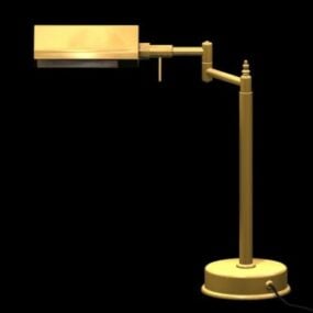 Desain Lampu Meja Kuningan Antik model 3d