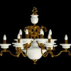 Candelabro clássico do estilo da vela