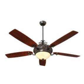 Classic Design Ceiling Fan Light 3d model