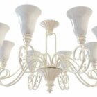 Antique Chandelier With Shades