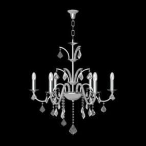 Old Classic Crystal Chandelier 3d model