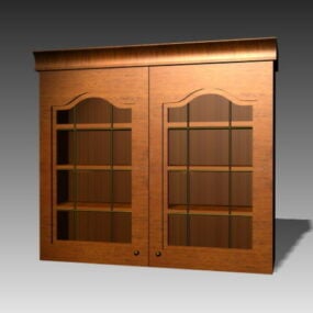 3д модель классического кухонного навесного шкафа