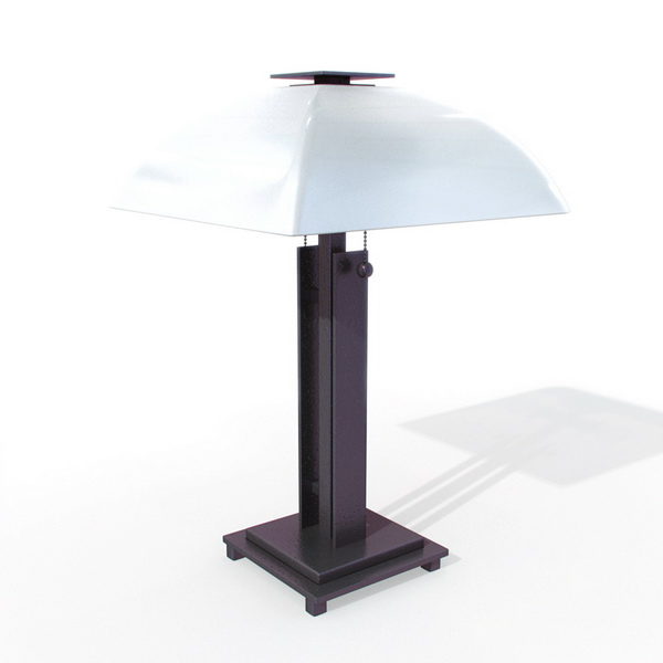 Classic Design Metal Desk Lamp Free 3d Model Fbx Max Obj