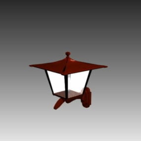 3д модель старинного наружного настенного освещения