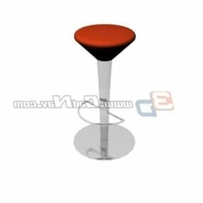 Clear Acrylic Bar Stool Furniture 3d model