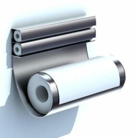 Stainless Steel Cling Wrap Dispenser 3d model