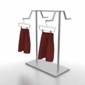 Store Clothing Display Rack 3d model