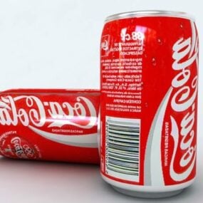 सोडा ड्रिंक कोका कोला कैन 3डी मॉडल