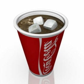 कोका कोला कप 3डी मॉडल