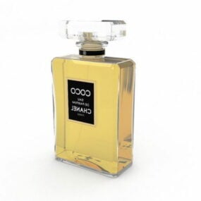 Mẫu chai nước hoa Coco Chanel làm đẹp 3d