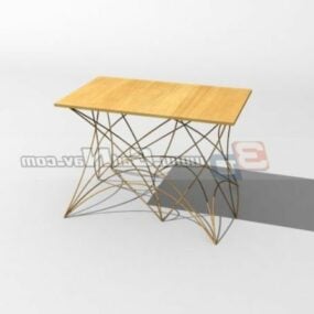 3D model konferenčního stolku z dřevěného materiálu