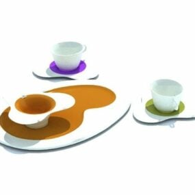 مدل سه بعدی فنجان قهوه آشپزخانه