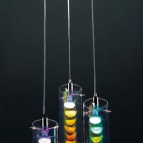 Lámpara colgante de cristal para el hogar modelo 3d