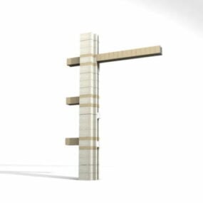 Construction Column With Beams 3d model