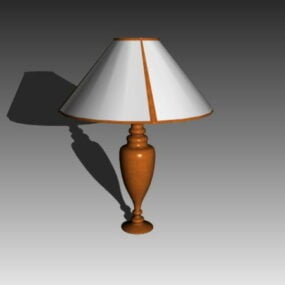 Antique Column Table Lamp 3d model
