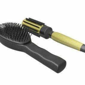 Beauty Salon Comb And Brush Set 3d model
