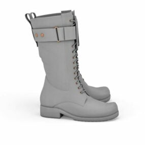 Fashion Female Combat Boot 3d model