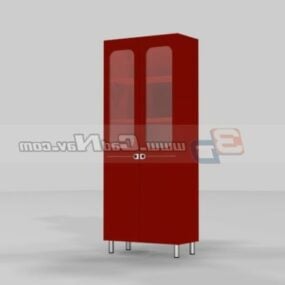 3д модель шкафа с замком для мебели